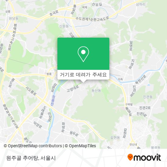 원주골 추어탕 지도