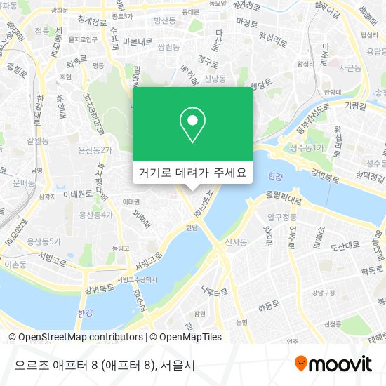 오르조 애프터 8 지도