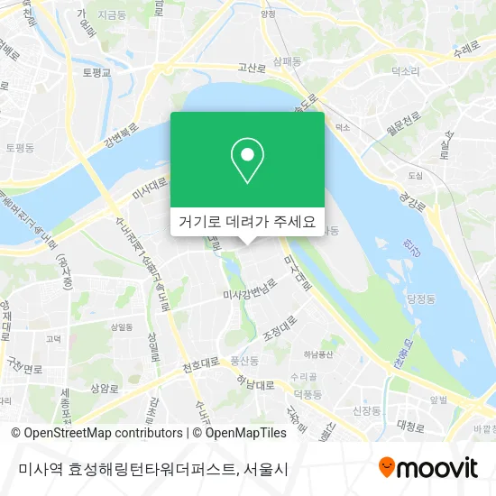 미사역 효성해링턴타워더퍼스트 지도
