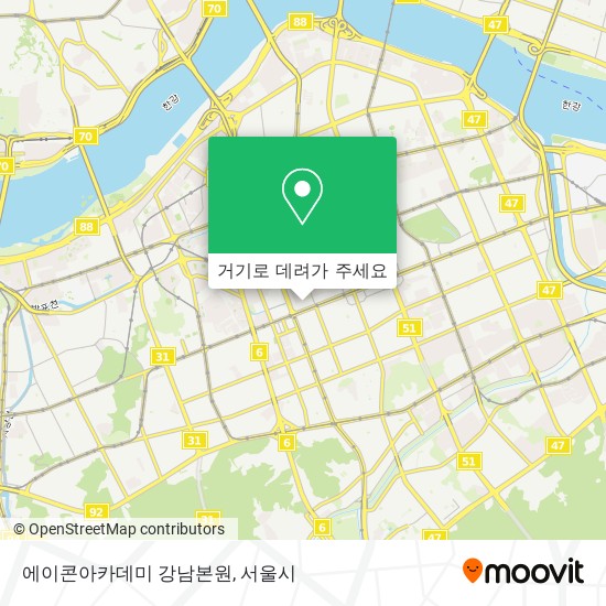 에이콘아카데미 강남본원 지도