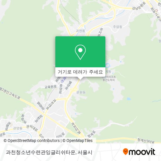 과천청소년수련관잉글리쉬타운 지도