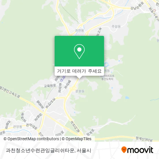 과천청소년수련관잉글리쉬타운 지도