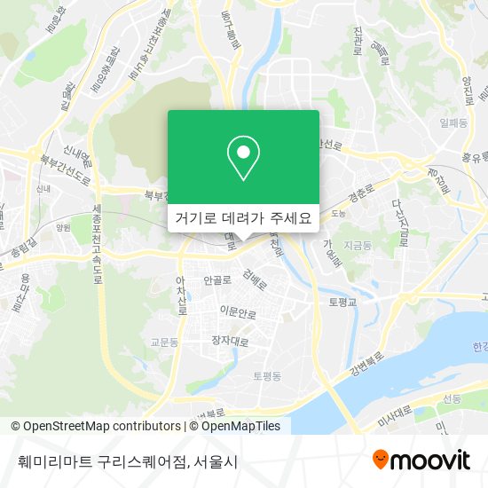 훼미리마트 구리스퀘어점 지도