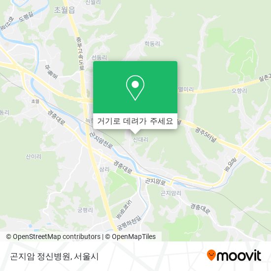 곤지암 정신병원 지도