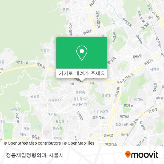 정릉제일정형외과 지도