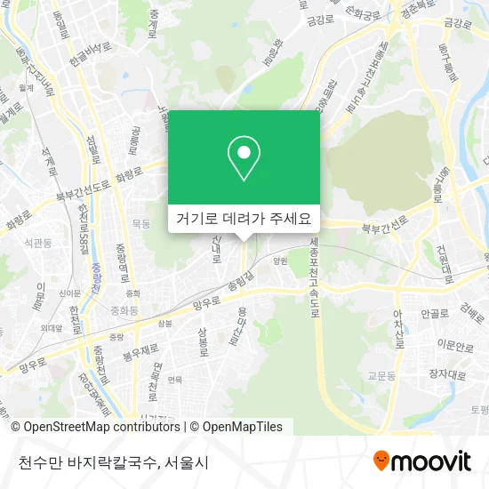 천수만 바지락칼국수 지도