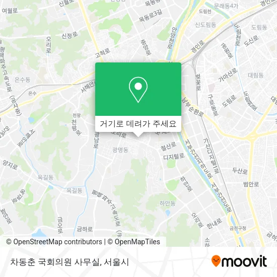 차동춘 국회의원 사무실 지도