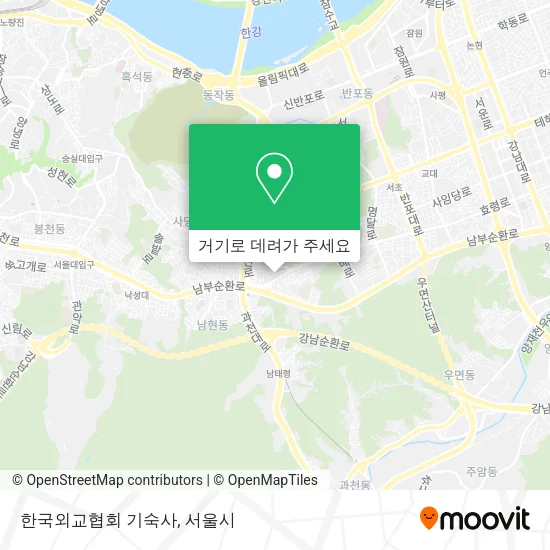 한국외교협회 기숙사 지도