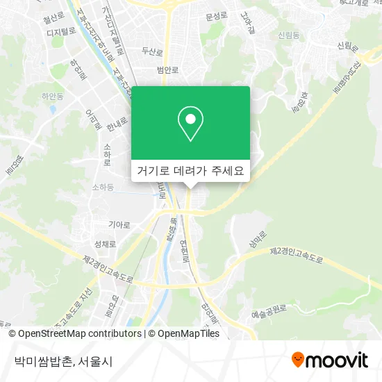 박미쌈밥촌 지도