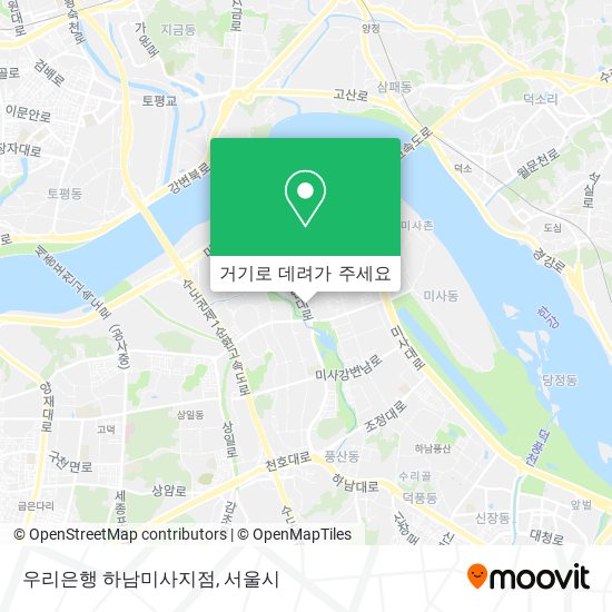 우리은행 하남미사지점 지도