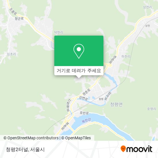 청평2터널 지도