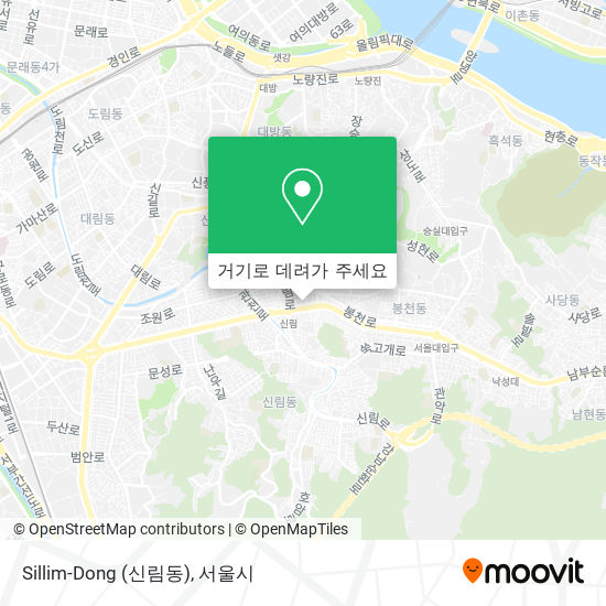 Sillim-Dong (신림동) 지도
