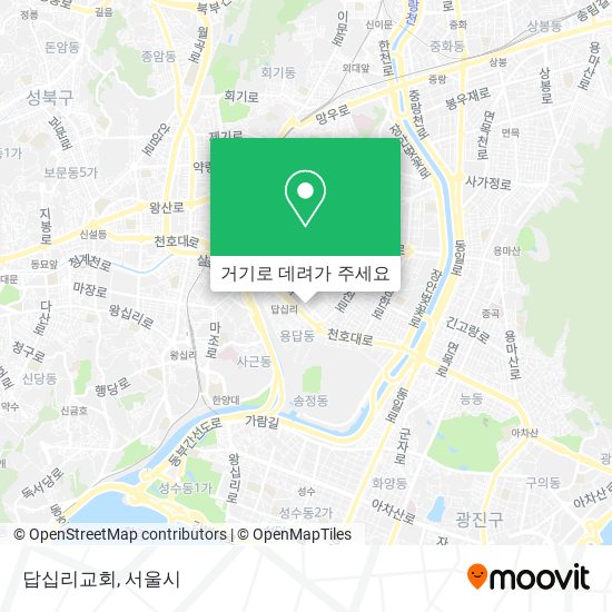 답십리교회 지도