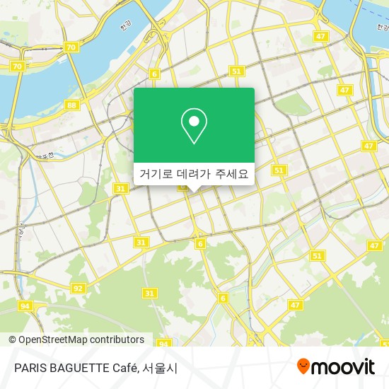 PARIS BAGUETTE Café 지도