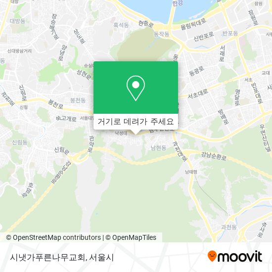 시냇가푸른나무교회 지도