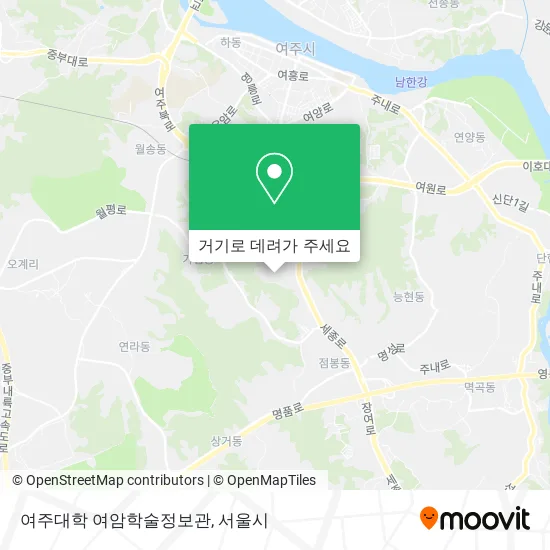 여주대학 여암학술정보관 지도