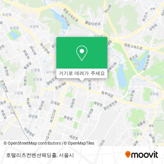 호텔리츠컨벤션웨딩홀 지도