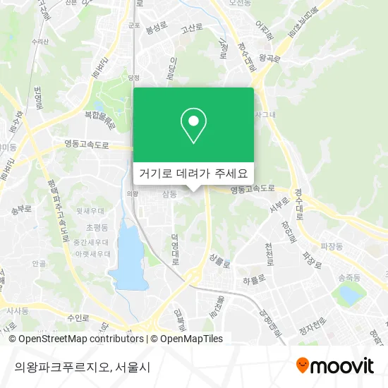 의왕파크푸르지오 지도