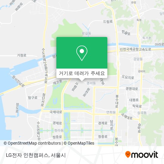 LG전자 인천캠퍼스 지도