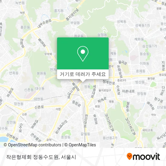 작은형제회 정동수도원 지도