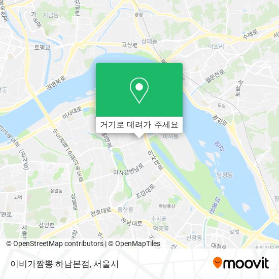 이비가짬뽕 하남본점 지도