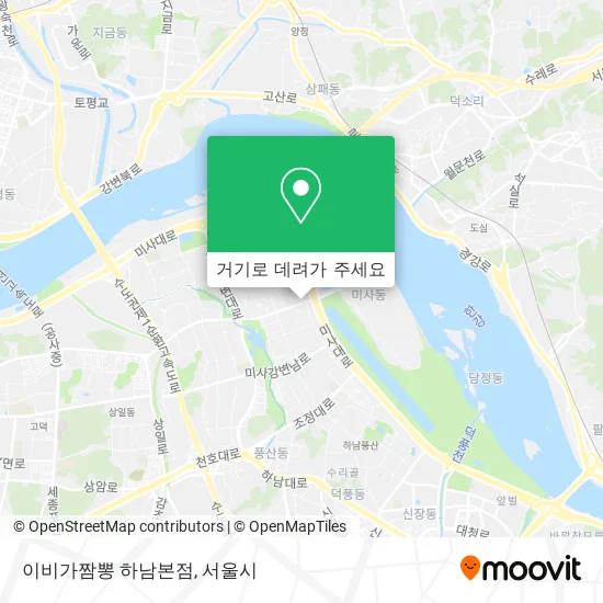 이비가짬뽕 하남본점 지도