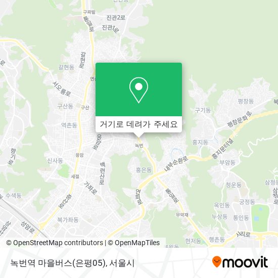 녹번역 마을버스(은평05) 지도