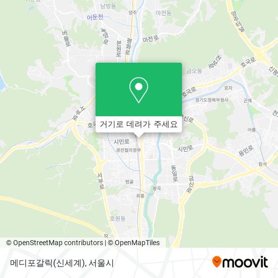 메디포갈릭(신세계) 지도