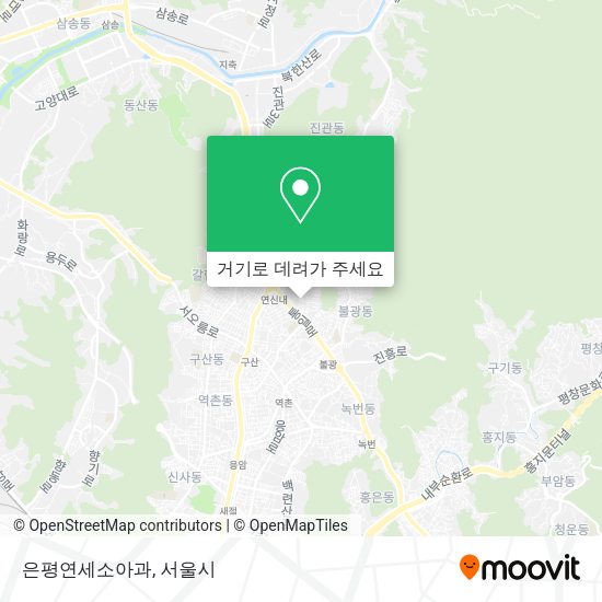 은평연세소아과 지도