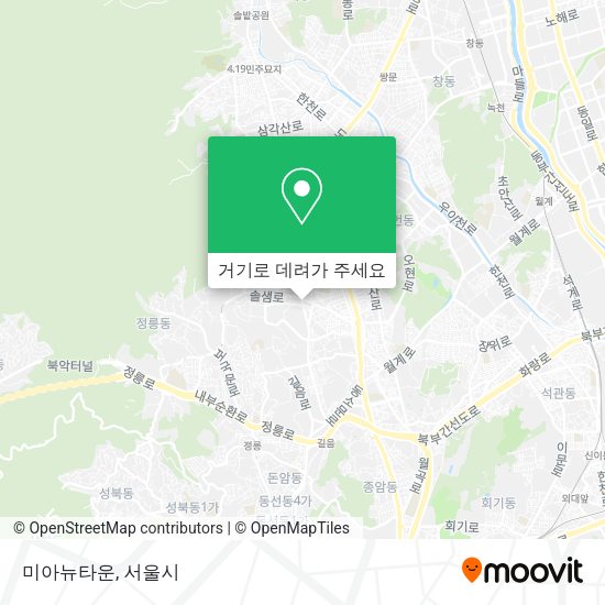 미아뉴타운 지도