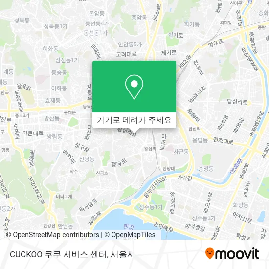 CUCKOO 쿠쿠 서비스 센터 지도