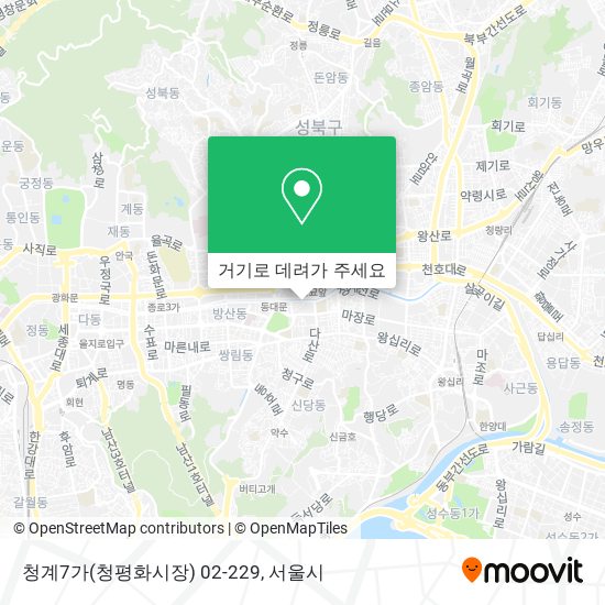 청계7가(청평화시장) 02-229 지도