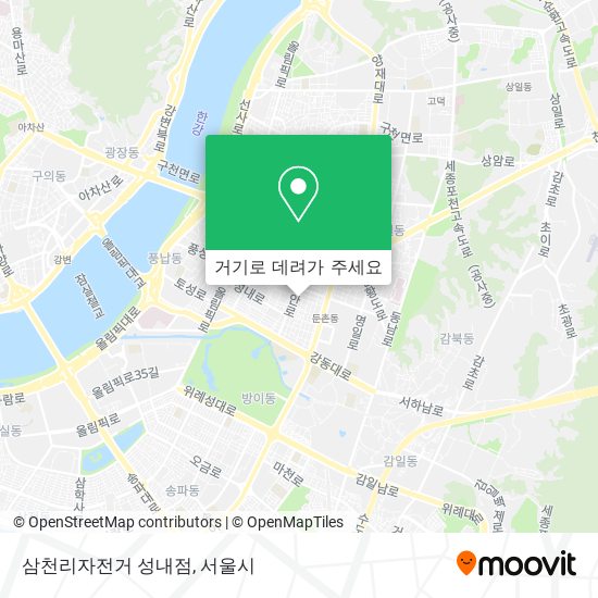 삼천리자전거 성내점 지도