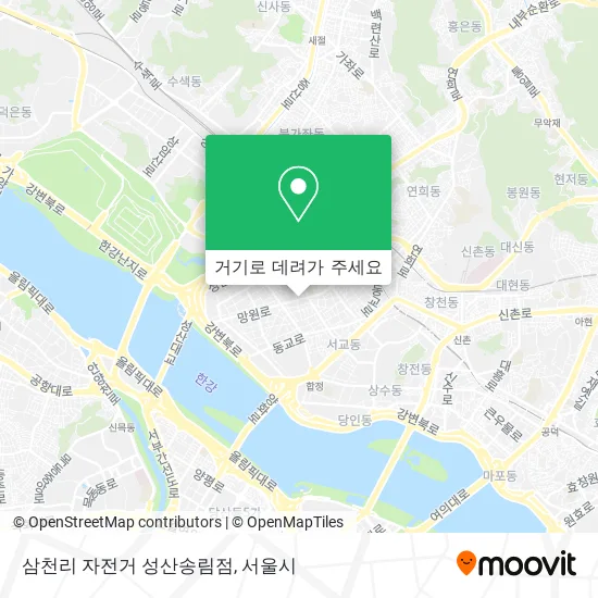 삼천리 자전거 성산송림점 지도