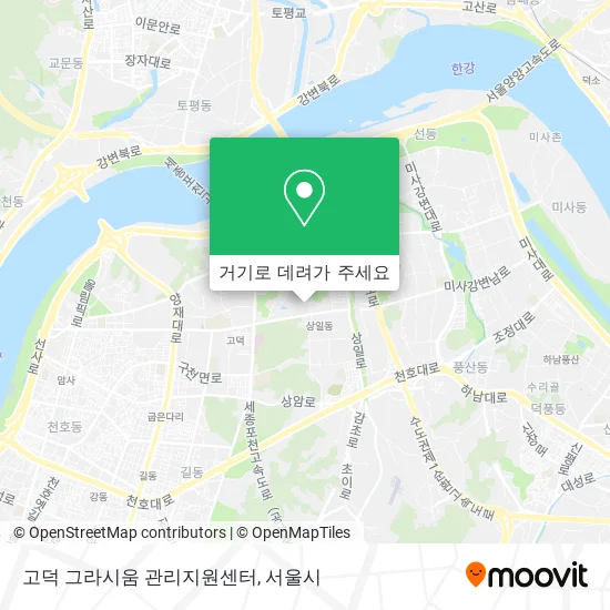 고덕 그라시움 관리지원센터 지도