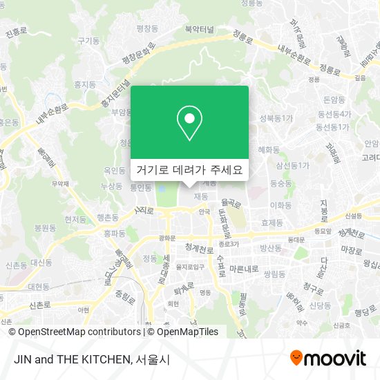 JIN and THE KITCHEN 지도