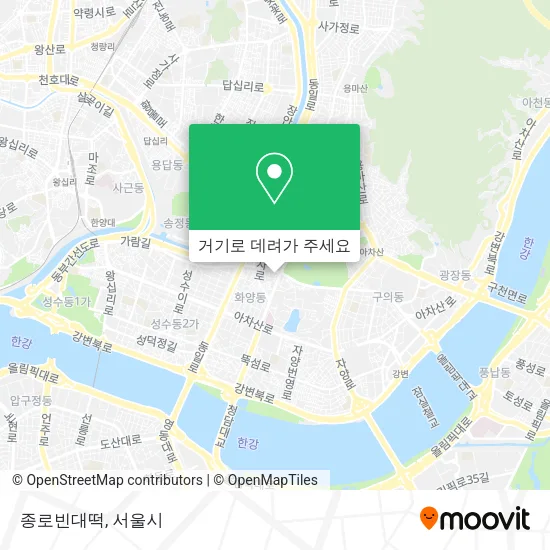 종로빈대떡 지도