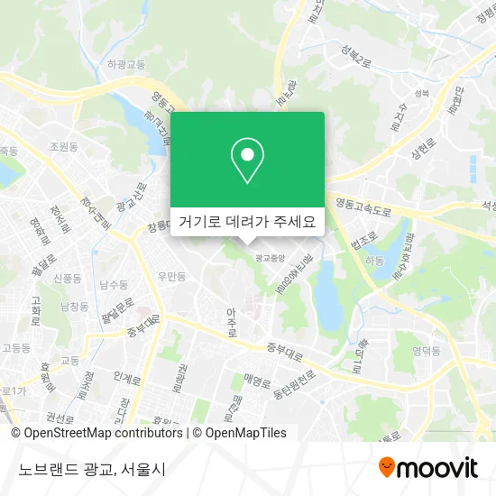 노브랜드 광교 지도