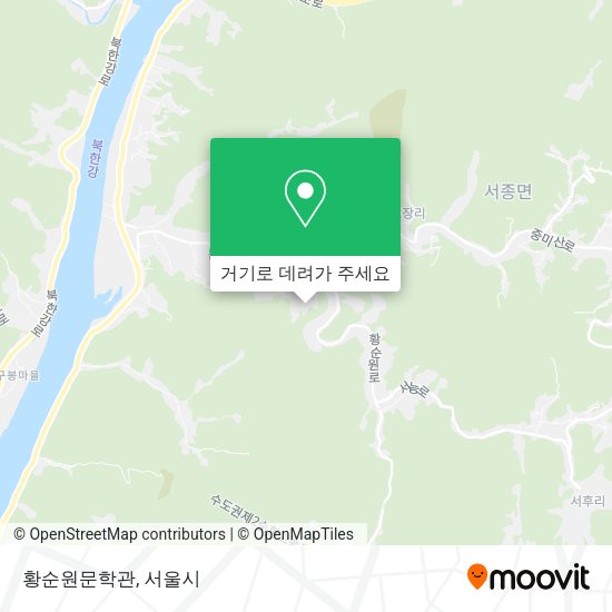 황순원문학관 지도