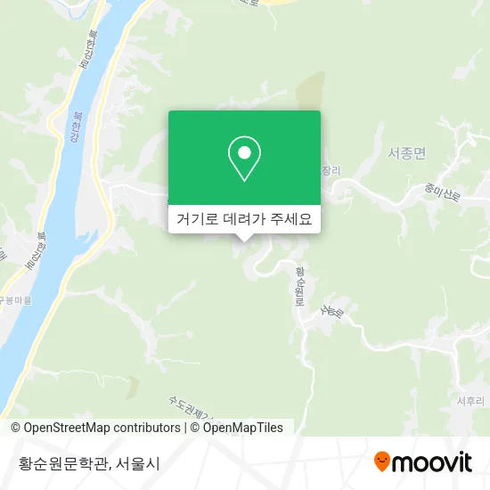 황순원문학관 지도