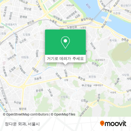 정다운 외과 지도