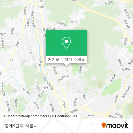 중계9단지 지도