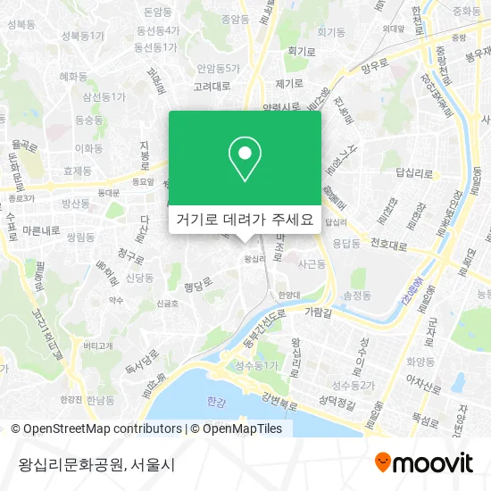 왕십리문화공원 지도