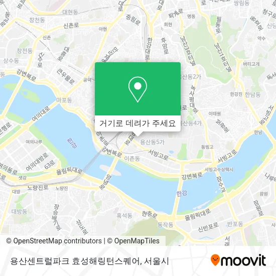 용산센트럴파크 효성해링턴스퀘어 지도