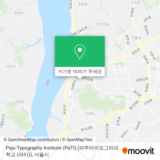Paju Typography Institute (PaTI) (파주타이포그라피학교 (파티)) 지도