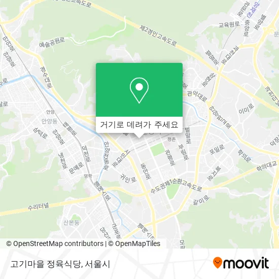 고기마을 정육식당 지도