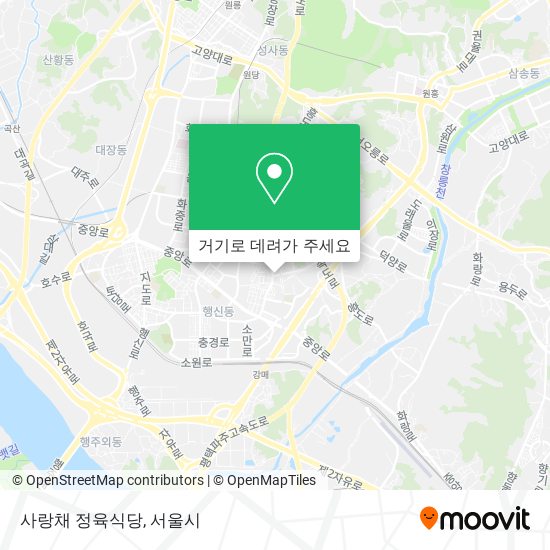 사랑채 정육식당 지도