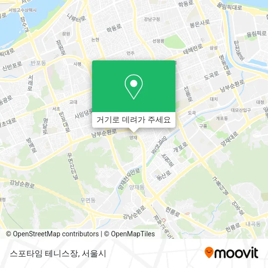 스포타임 테니스장 지도