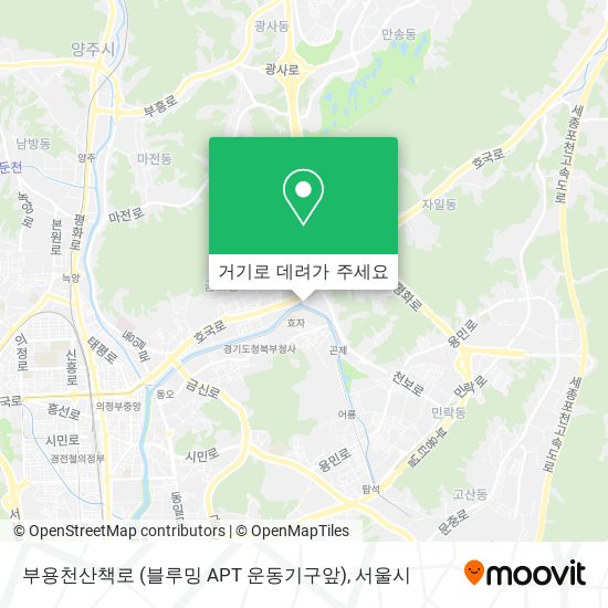 부용천산책로 (블루밍 APT 운동기구앞) 지도