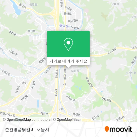 춘천명품닭갈비 지도